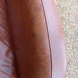 Pair of leather club chairs