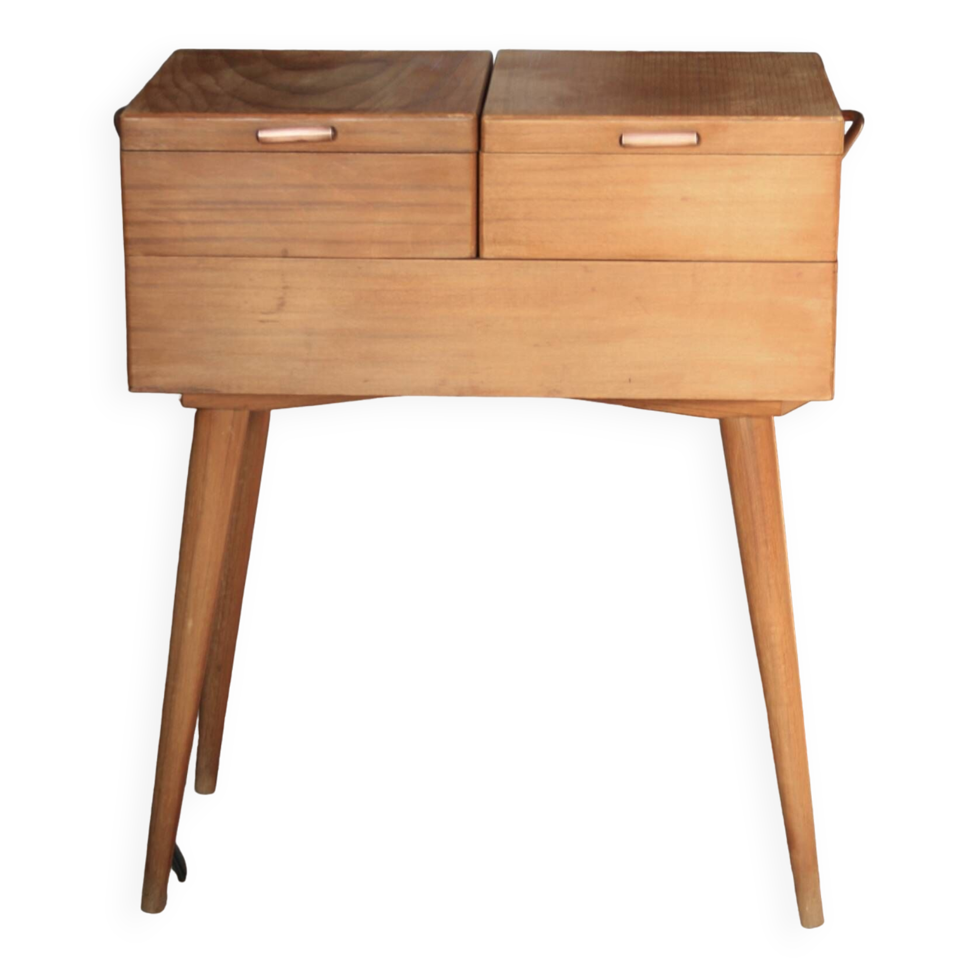 Wooden sewing worker/furniture with compass feet