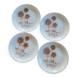Stoneware Plates – Thistle Decor – Circa 1970