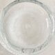Cendrier en verre soufflé bullé transparent