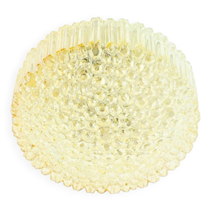 Lustre en verre bulle - ambre