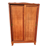 Armoire parisienne, penderie, années 40, fin Art Déco