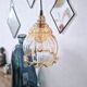 Vintage amber pendant light