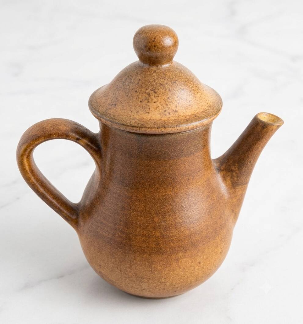 Vintage speckled glazed stoneware table service – 1970s