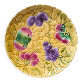 Round slip dish, Sarreguemines earthenware