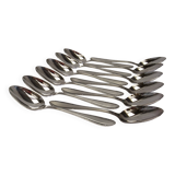 Silver plated metal spoons net service cutlery goldsmith Reneka soup