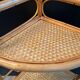 Vintage rattan and wicker corner shelf 70s