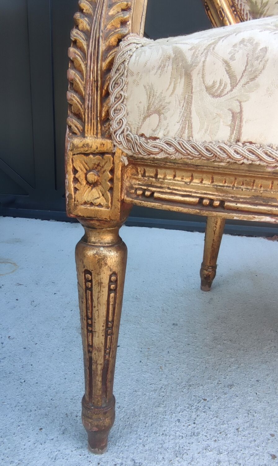 Old Louis XVI style bench