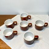 Set of 6 tiled coffee cups