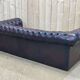 Chesterfield 3-seater sofa in red leather from the 70s
