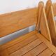 Set of 4 vintage brutalist chairs in solid oak from the 1960s.