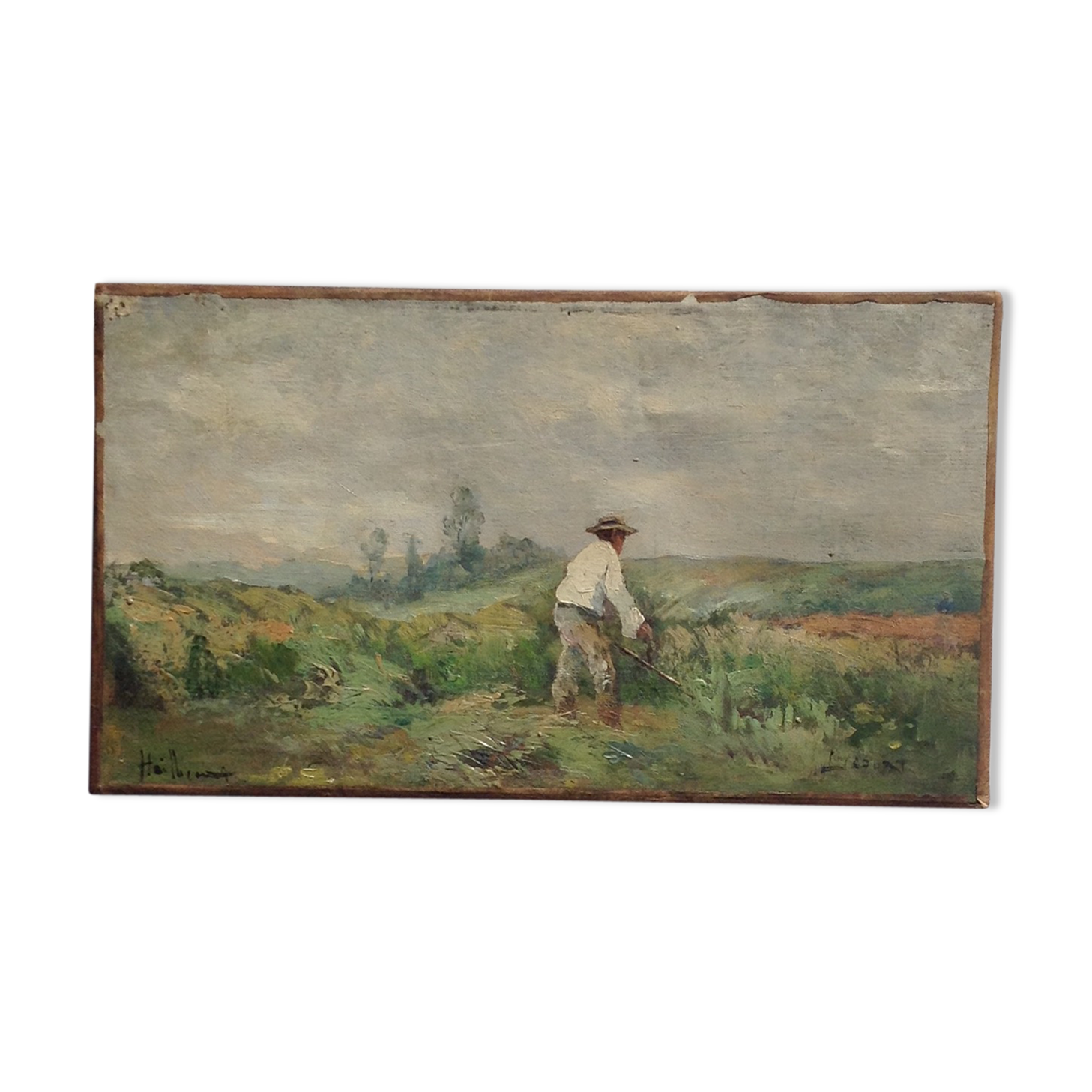 Huile on toile old and signed