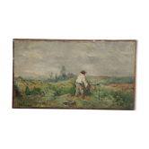 Huile sur toile ancienne et signée