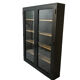 Former black painted wood workshop showcase