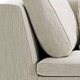 High-end chaise longue, 3-seater wool sofa