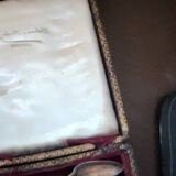 Box of 12 old silver spoons, 18gr 19th century