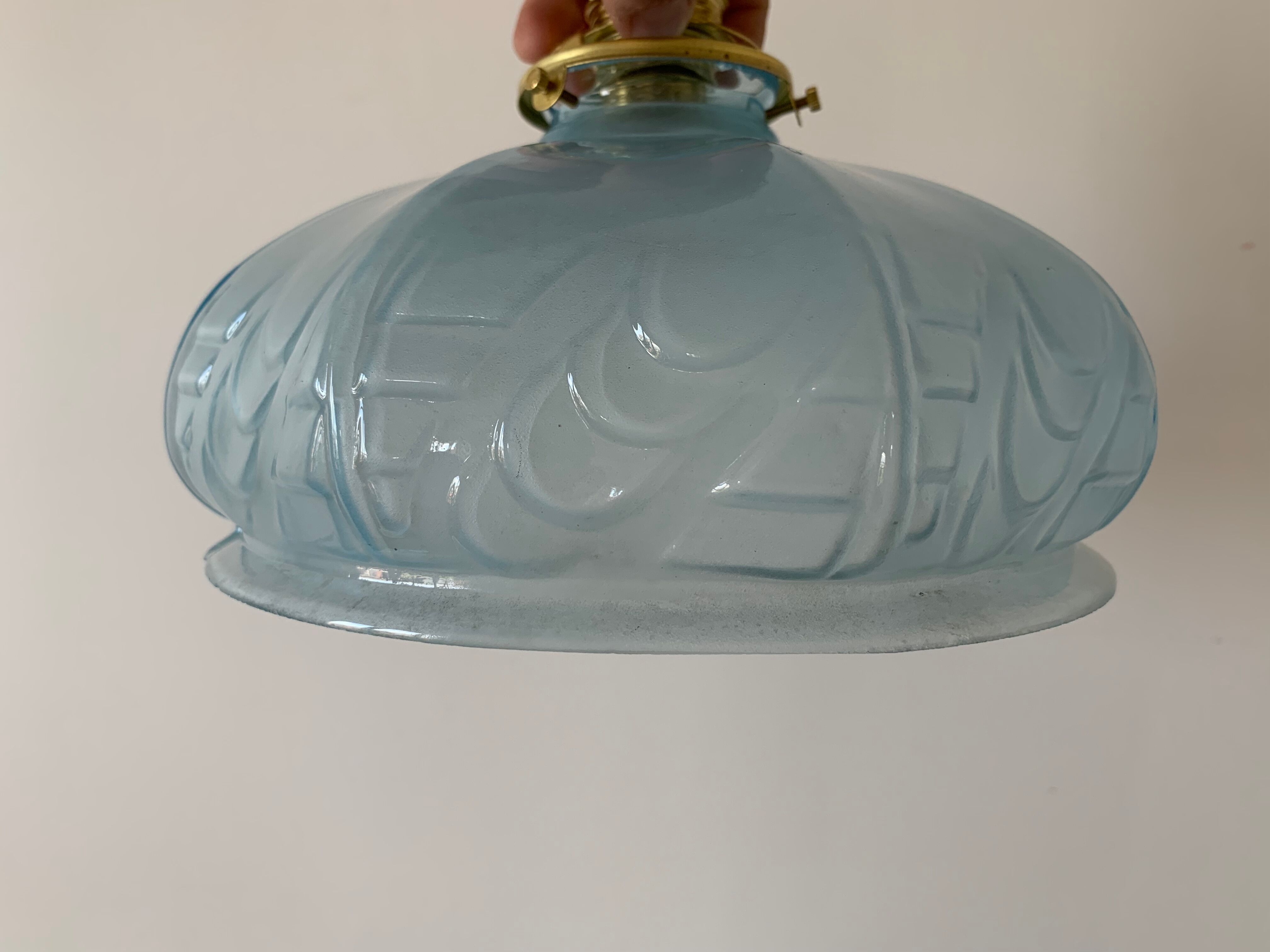 Blue lampshade Art Deco