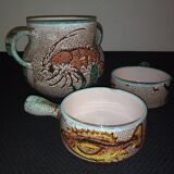 Vallauris ceramic fish soup service