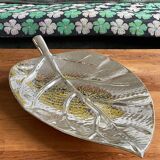 Large leaf-shaped centerpiece tray