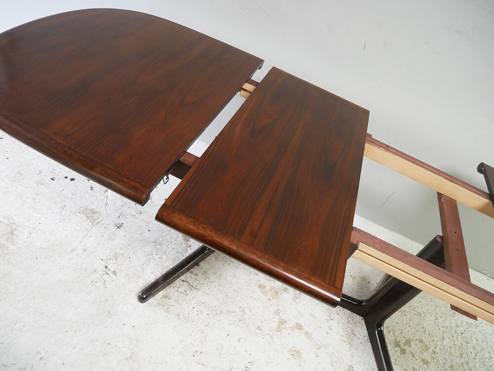 1960’s mid century danish rosewood large dining table by edvard valentinsen
