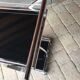 Vintage chrome and smoked black glass bar cart - 1970s design