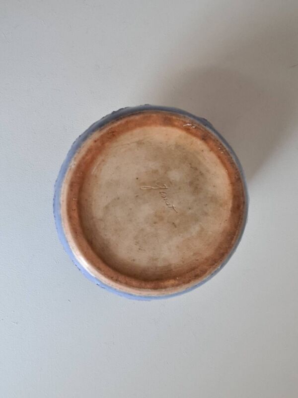 vase soliflore en forme de galet / céramique / vintage / années 80 / céramique française / décoration / XXème siècle