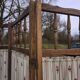 Vintage four-panel screen