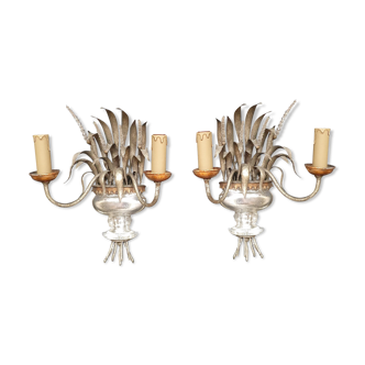 Pair of wall lamps 1950