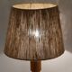 Pair of Scandinavian lamps in wood and rope 1970