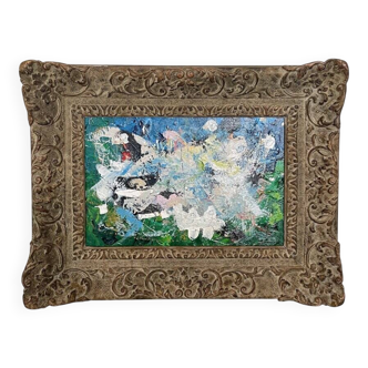 Felix Bachmann, Abstract Composition, 1910, Acrylic & Mixed Media on Board, Framed