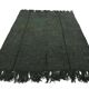 4x5 Dark Green & Black Kilim Rug, 138x150Cm