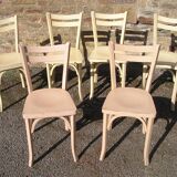 Set of 6 bistro chairs baumann 1960