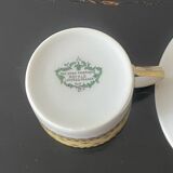 Mocha cup + saucer from the Royal Factory of Limoges
