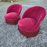 Pair of antique frog chairs