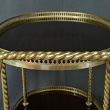 Brass Rolling Serving Cart - 1960