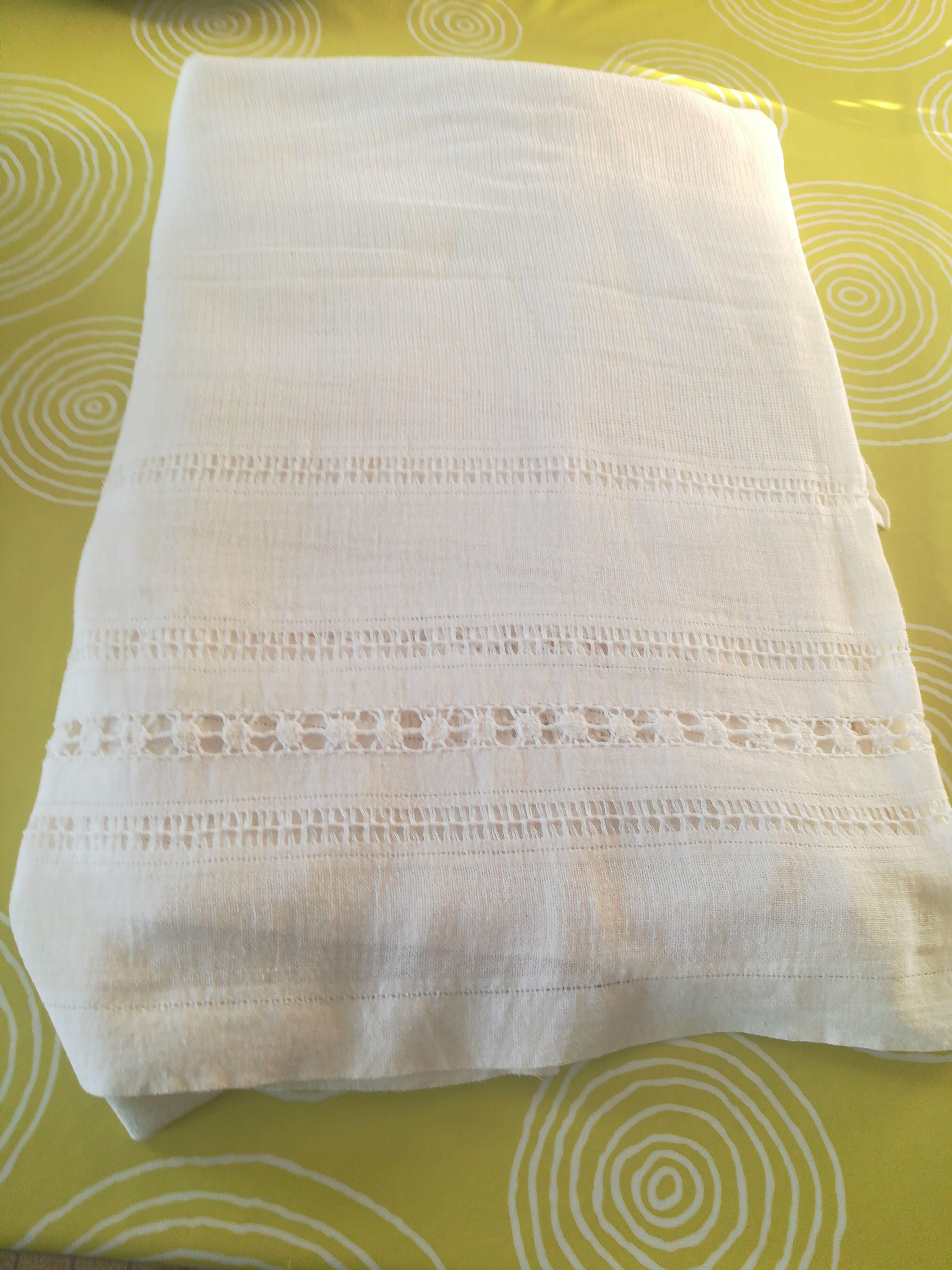 Fabric coupon with embroidery