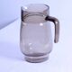 Pichet vintage verre fumé gris/marron grisé