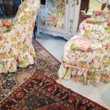 Pair of toad armchairs