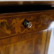 Secretary Empire Style Hand Polished Mahogany With Intarsia From 1820s