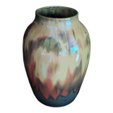 Vase en grès émaillé flammé