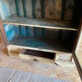 Meuble vitrine en teck ancien