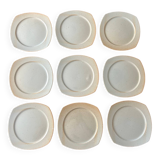 9 CNP stoneware plates