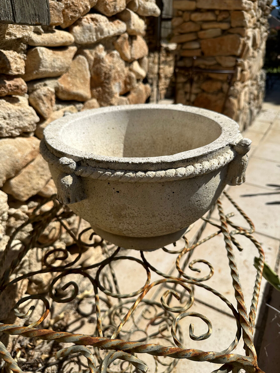 Stone planter