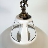 Industrial White Enamel Factory Pendant Lamp from Thorlux, 1960s