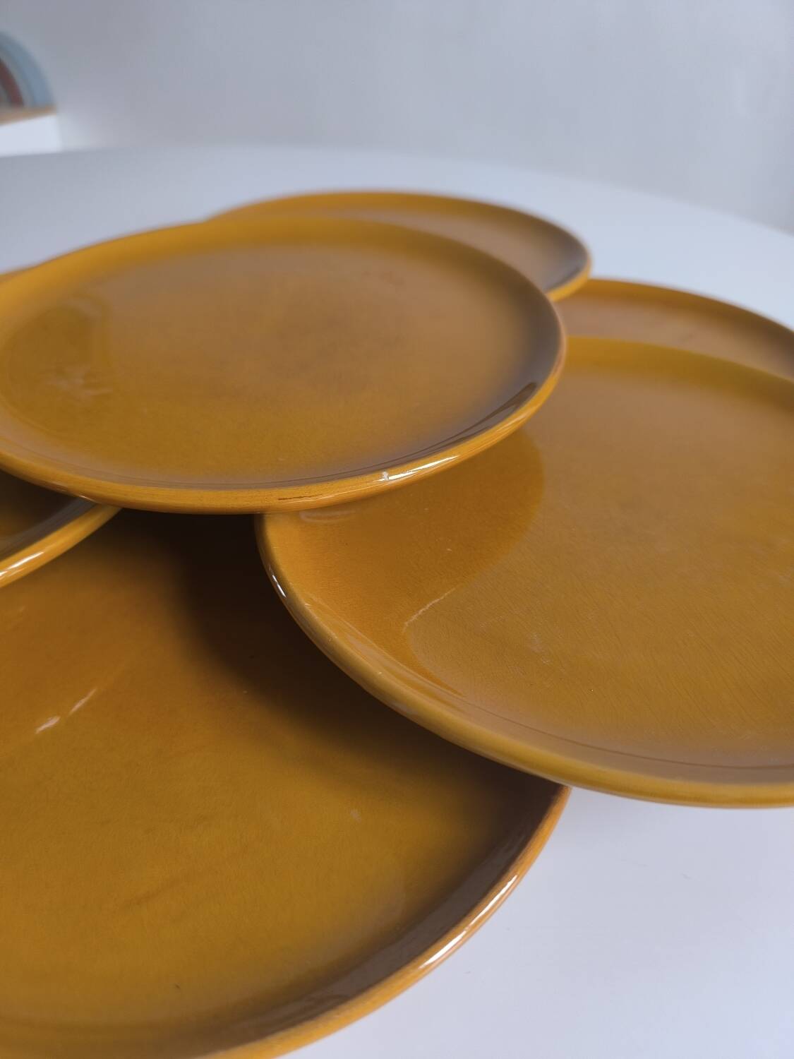 Set of 8 ceramic plates from Vallauris