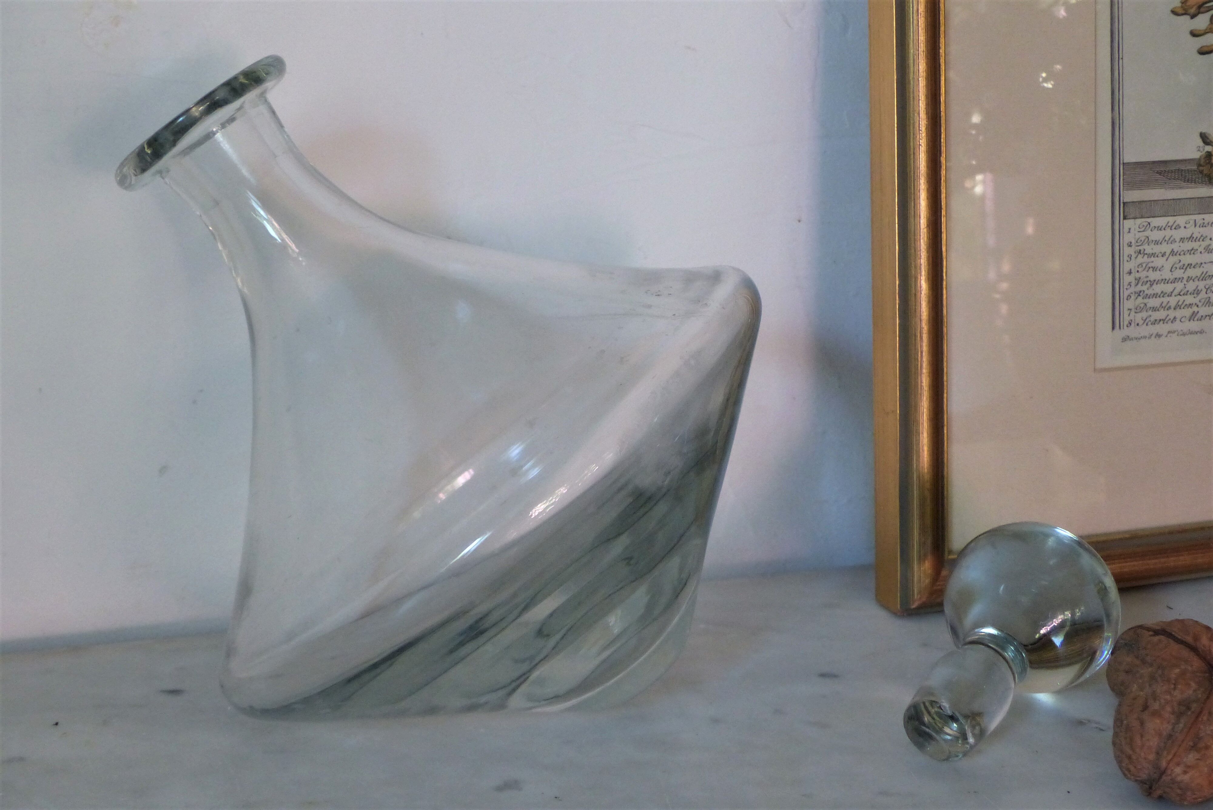 Crystal wine carafe