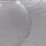 Vase ball engraved floral pattern