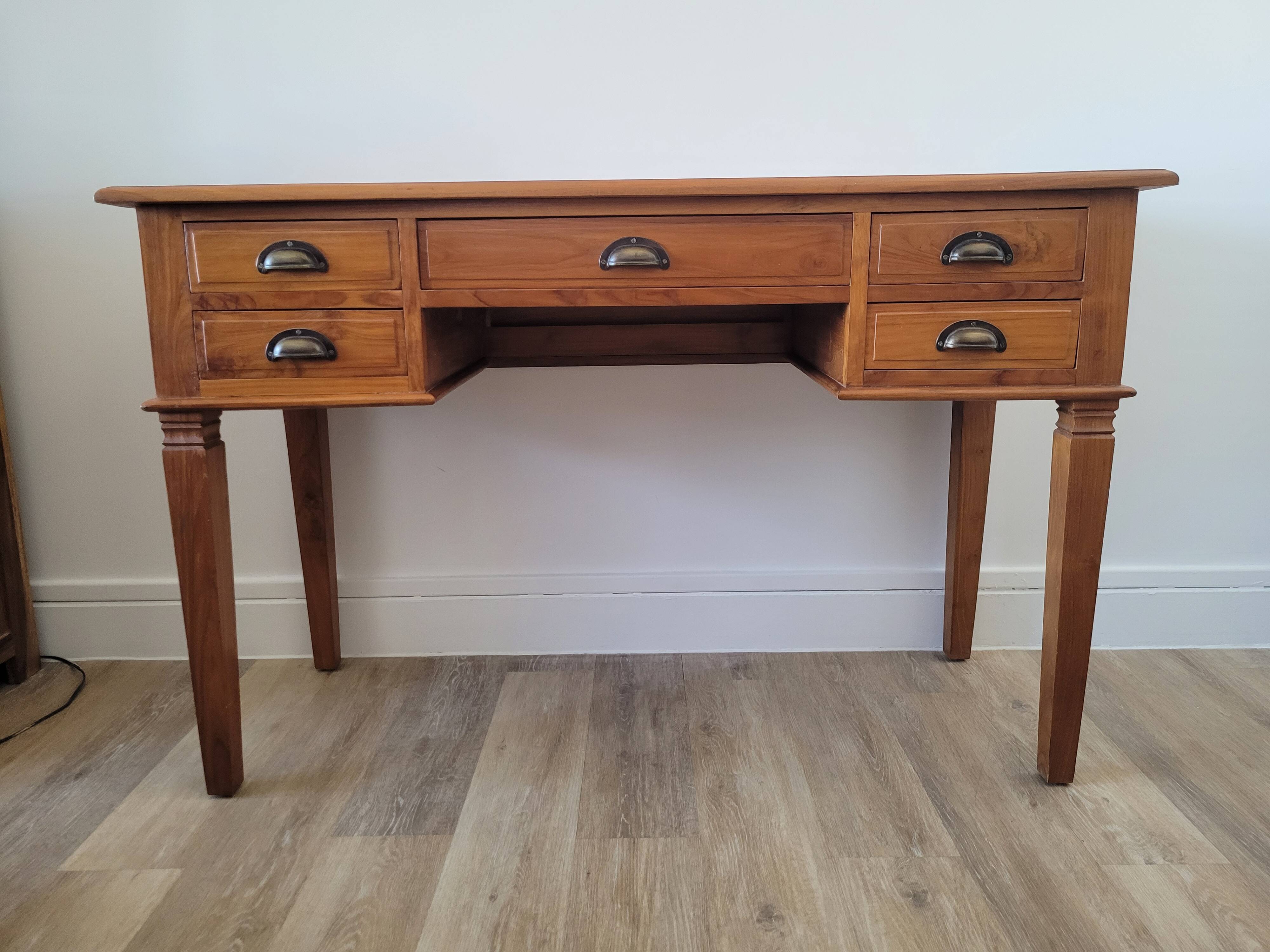 Indonesian teak desk