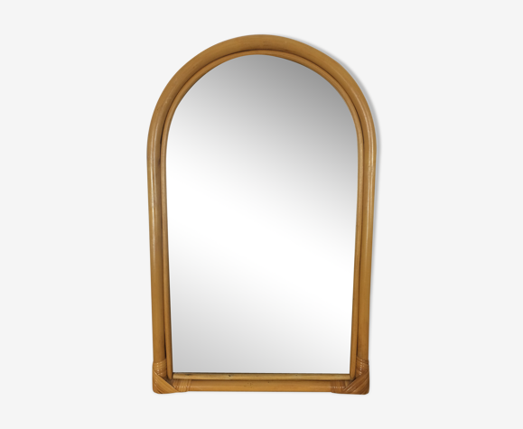 Miroir rotin 54 x 34 cm