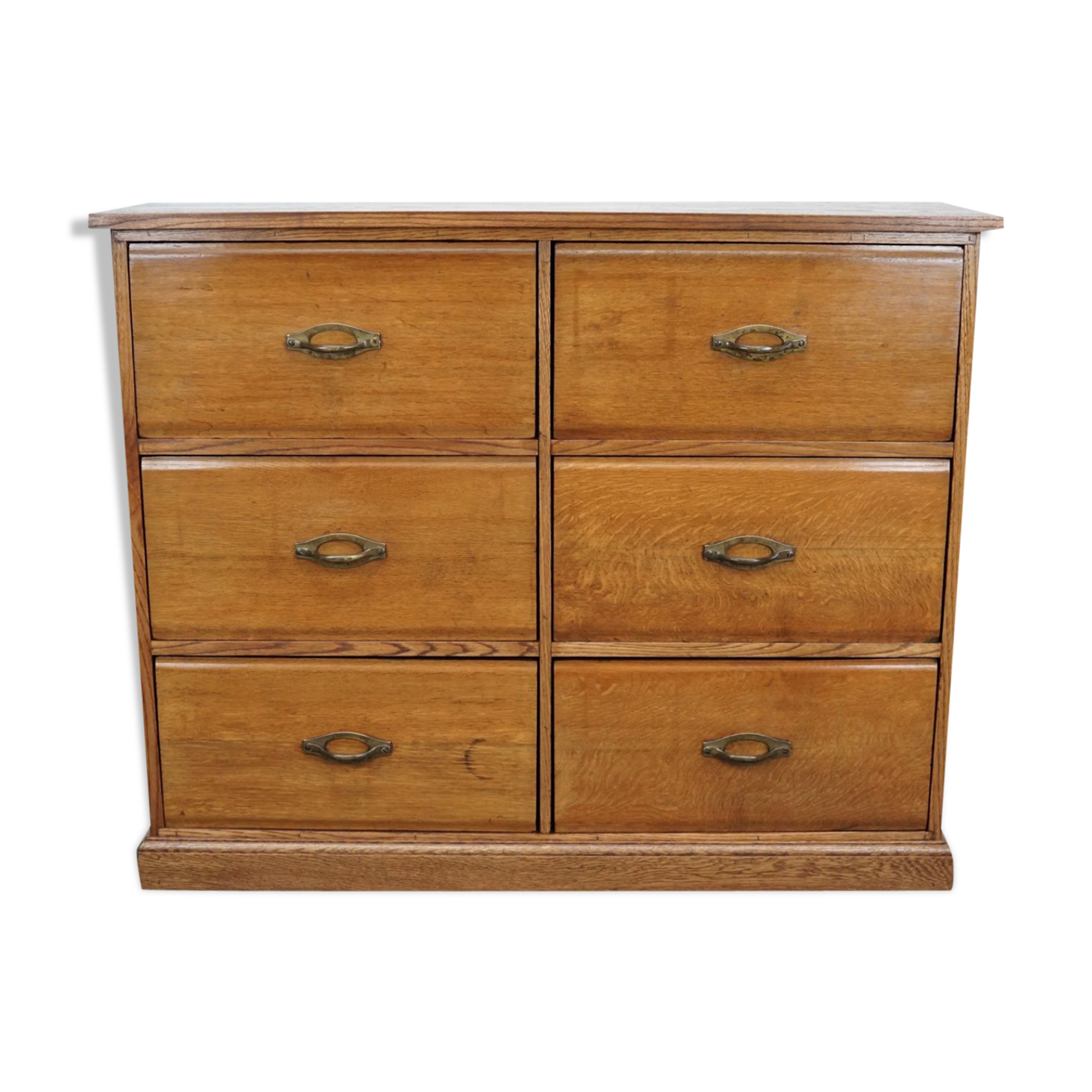 Chest of drawers in oak apothecary France 1930s